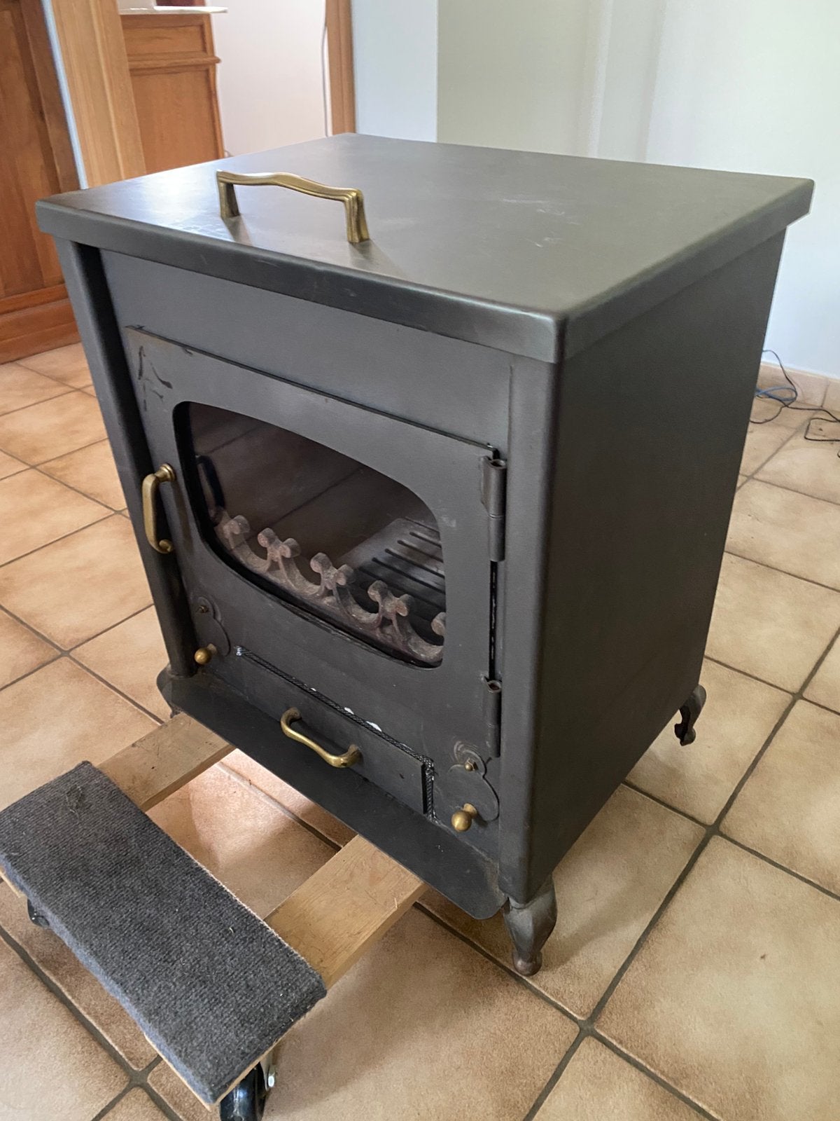 Poêle à bois, Maison & Meubles, Poêles, Utilisé, Autoportant, Poêle à bois, Bois, Enlèvement