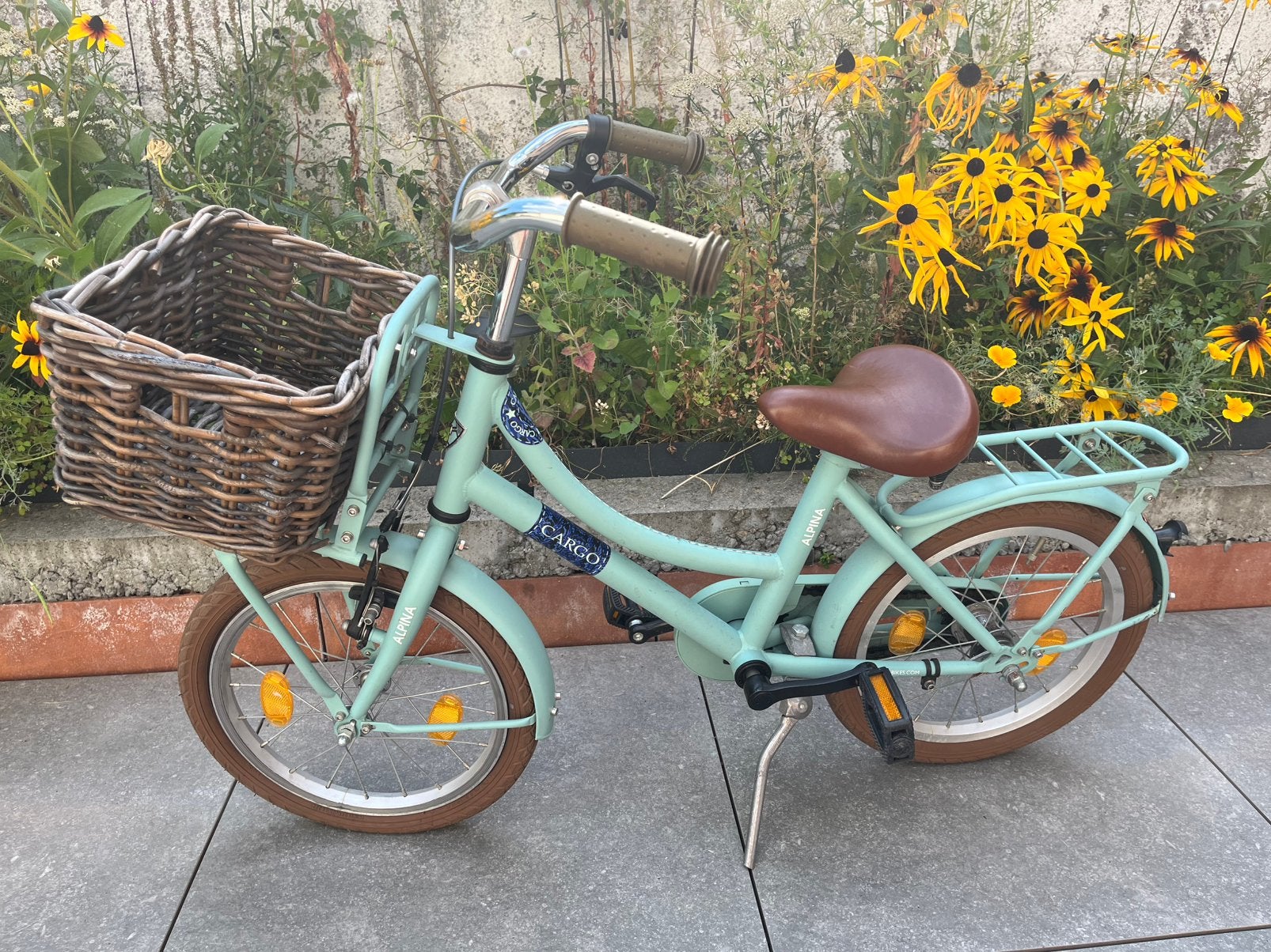Alpina kinderfiets 16 inch, Fietsen en Brommers, Fietsen | Meisjes, Ophalen, Terugtraprem, Gebruikt, Handrem
