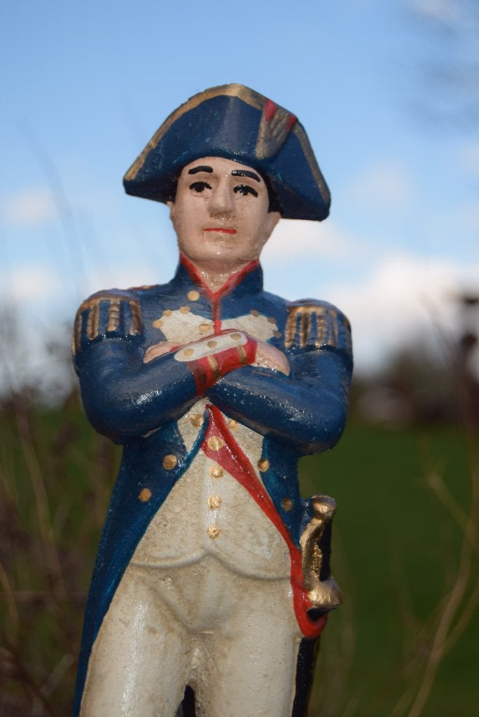 Statue Napoléon en fonte polychrome, Brocante, Enlèvement ou Envoi, Utilisé, Multicolore