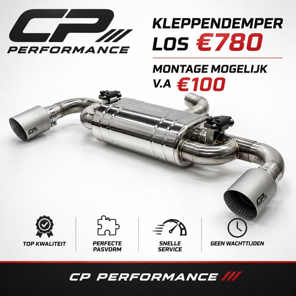Golf 8 gte / gti klep einddemper bypass + diffuser, Ophalen, Nieuw, Volkswagen