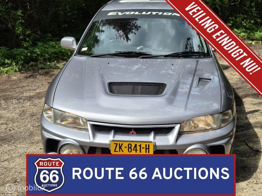 Mitsubishi Lancer Evolution IV GSR | 1996 | Route 66 Auction, Auto's, Zwart, Bedrijf, Handgeschakeld, Overige carrosserie