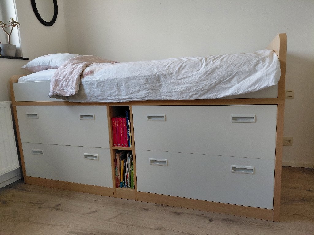 Bed, Huis en Inrichting, Ophalen, Gebruikt, 90 cm, Eenpersoons