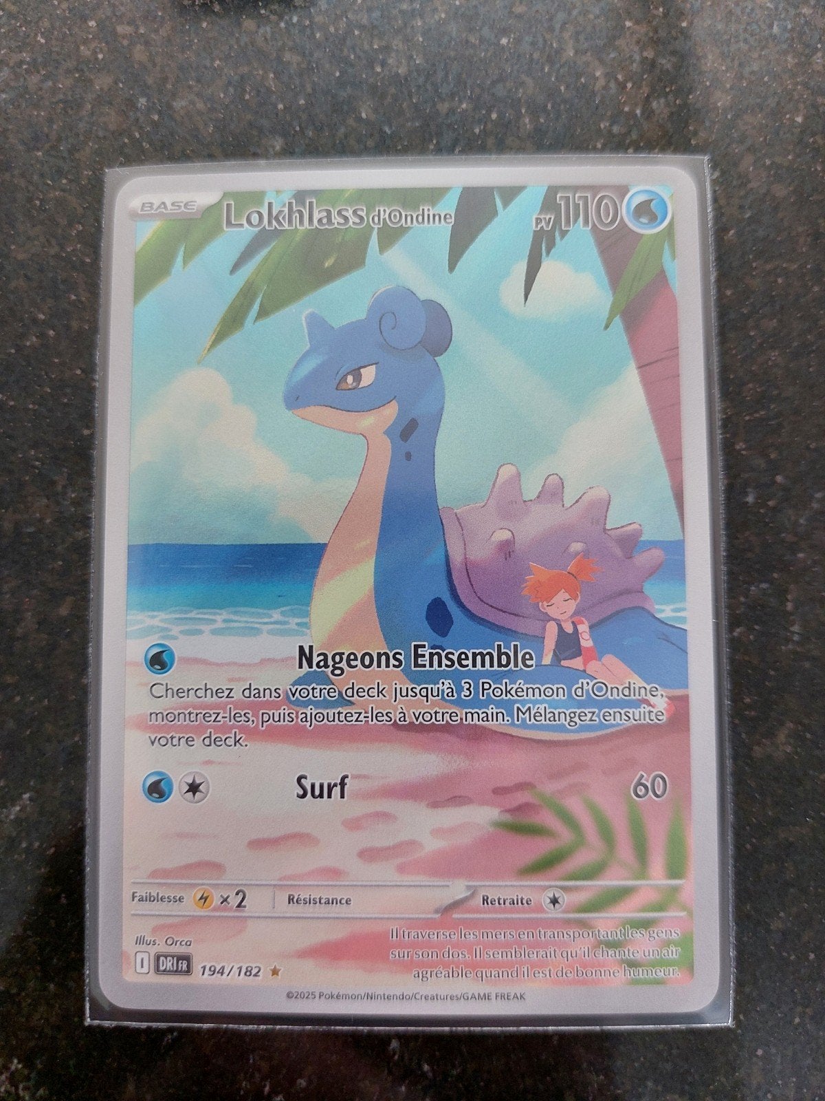 Carte Pokémon/Lokhlass D'Ondine-194/182-Rivalités Destinées, Enlèvement ou Envoi, Neuf, Booster