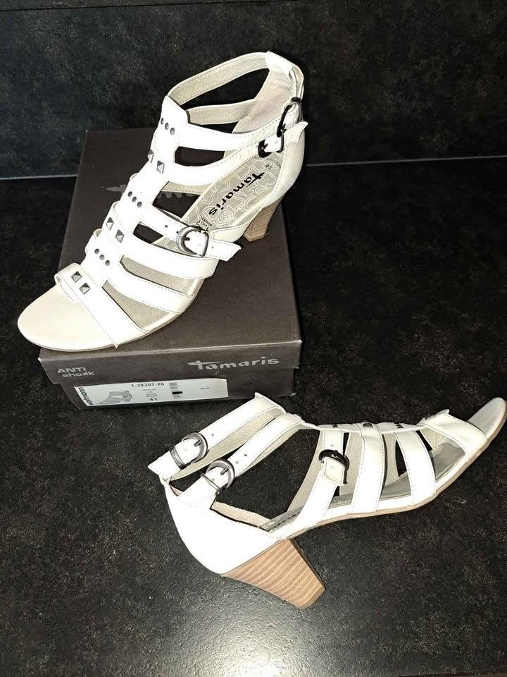 Nieuwe witte sandalen Tamaris, 41, Kleding | Dames, Tamaris, Wit, Nieuw, Ophalen of Verzenden