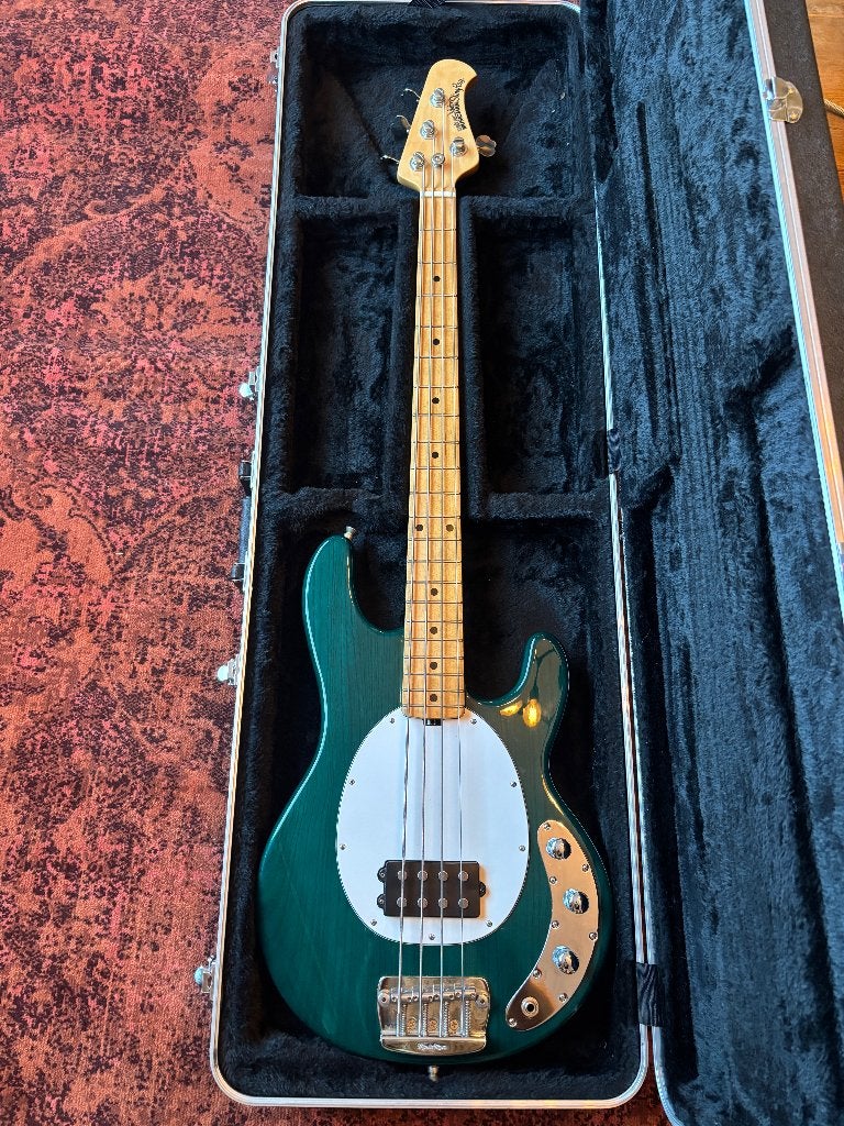 Music Man Stingray USA Trans Teal, Ophalen, Gebruikt, Solid body, Overige merken