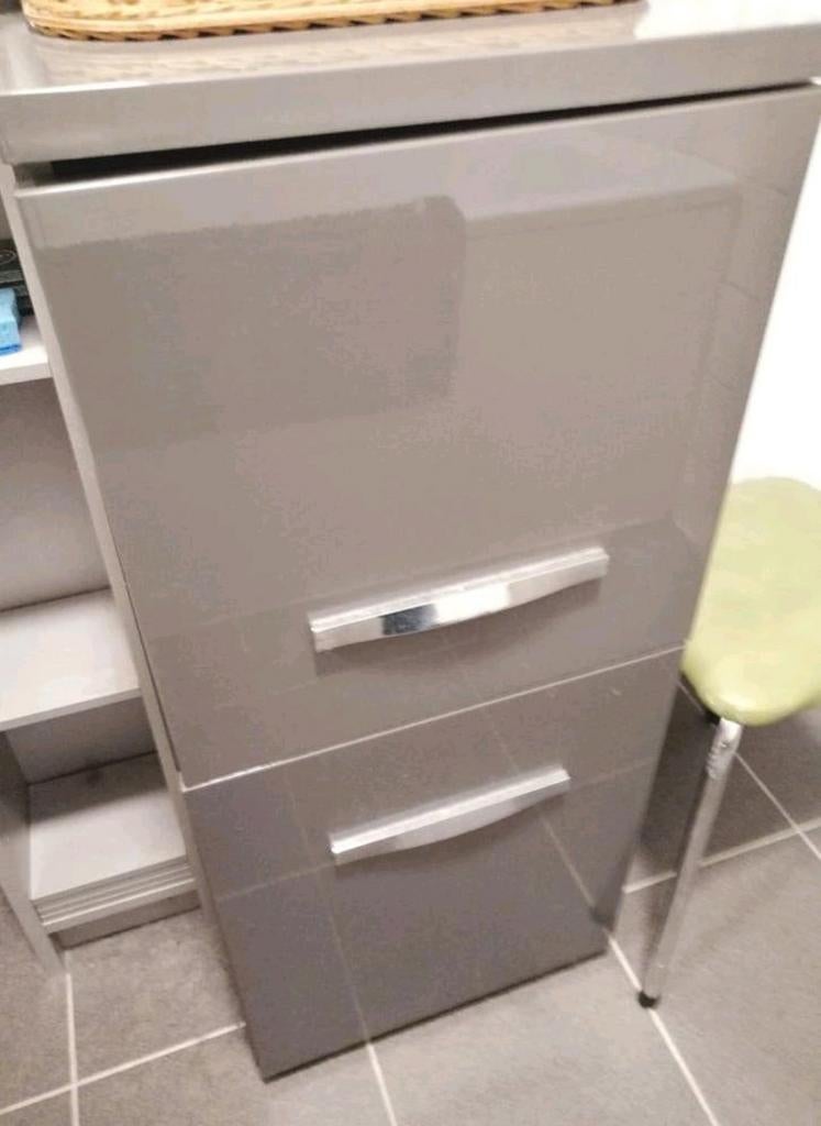 ✨️️ Voir ✨️ Ikéa laqué gris 2 portes mural placard poignées, Autres types, 36 cm, Autres matériaux, Enlèvement