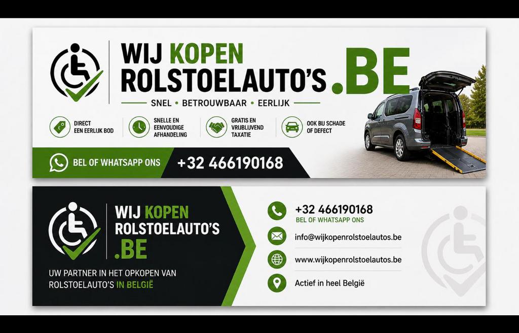 ️♿️GEVRAAGD ‼️rolstoelauto rolstoelwagens rolstoel Tpmr, Achat, Kangoo, Particulier, Essence