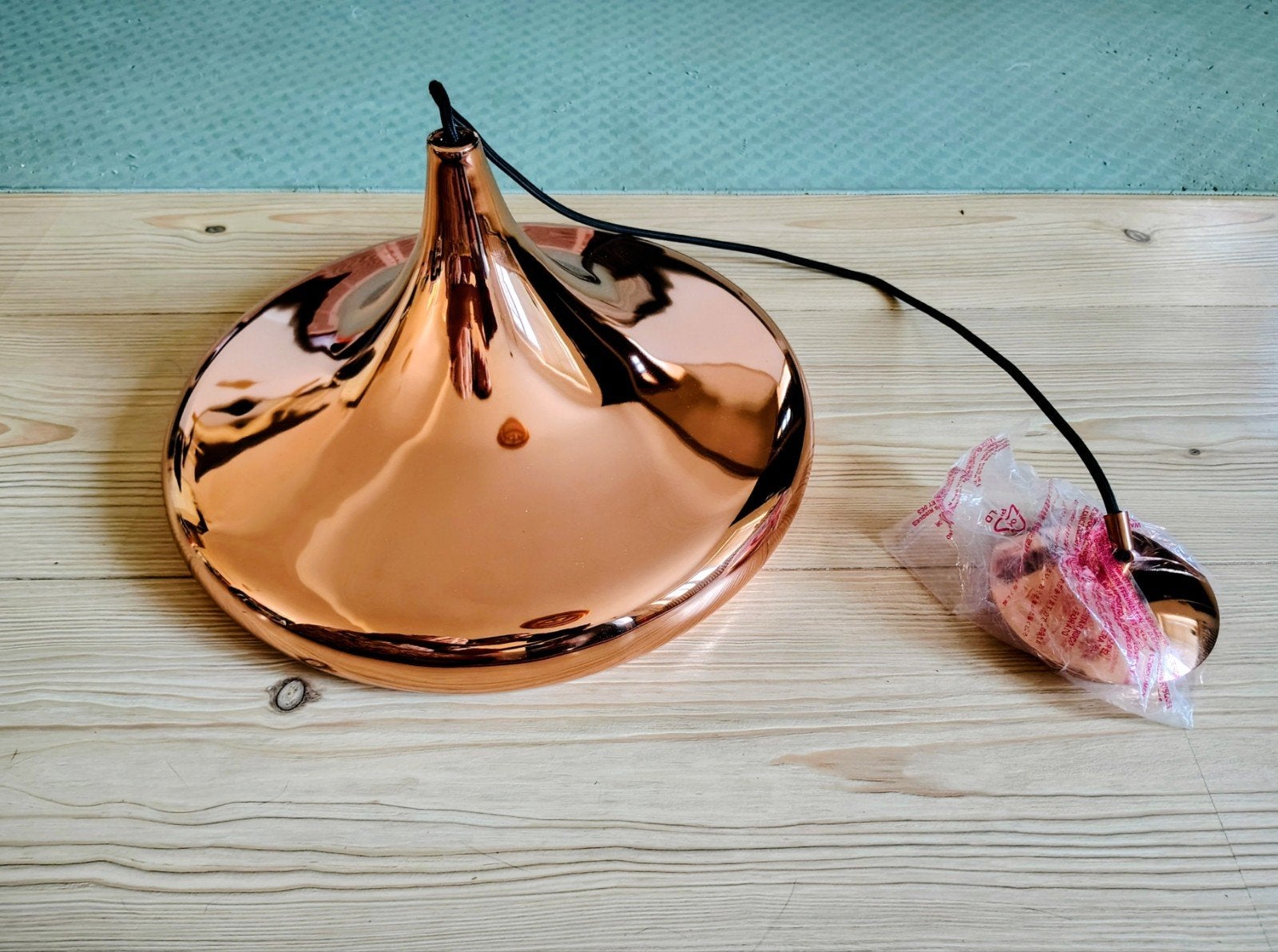 Nouvelle lampe suspendue rétro Eglo Coretto 2 en cuivre (cha, Neuf, Enlèvement ou Envoi, E27 (grand), Métal