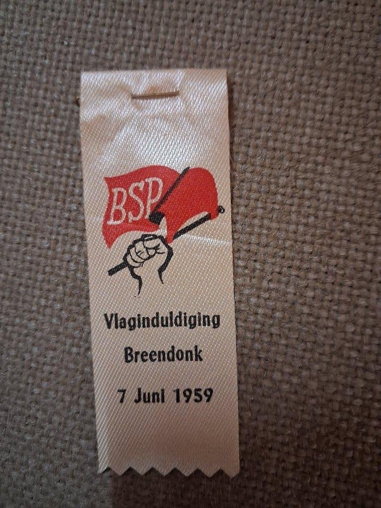 LINTJE BSP - vlaginhuldiging BREENDONK 7juni 1959, Ophalen of Verzenden
