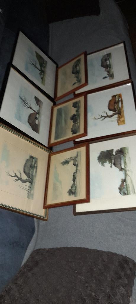 etsen - Dirk Baksteen, Antiek en Kunst, Ophalen, Ets, Ingelijst, Landschap