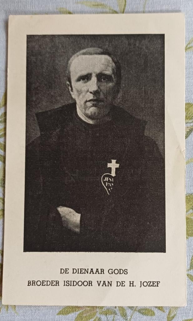 Broeder Isidoor - prentje uit 1950, Verzamelen, Ophalen of Verzenden