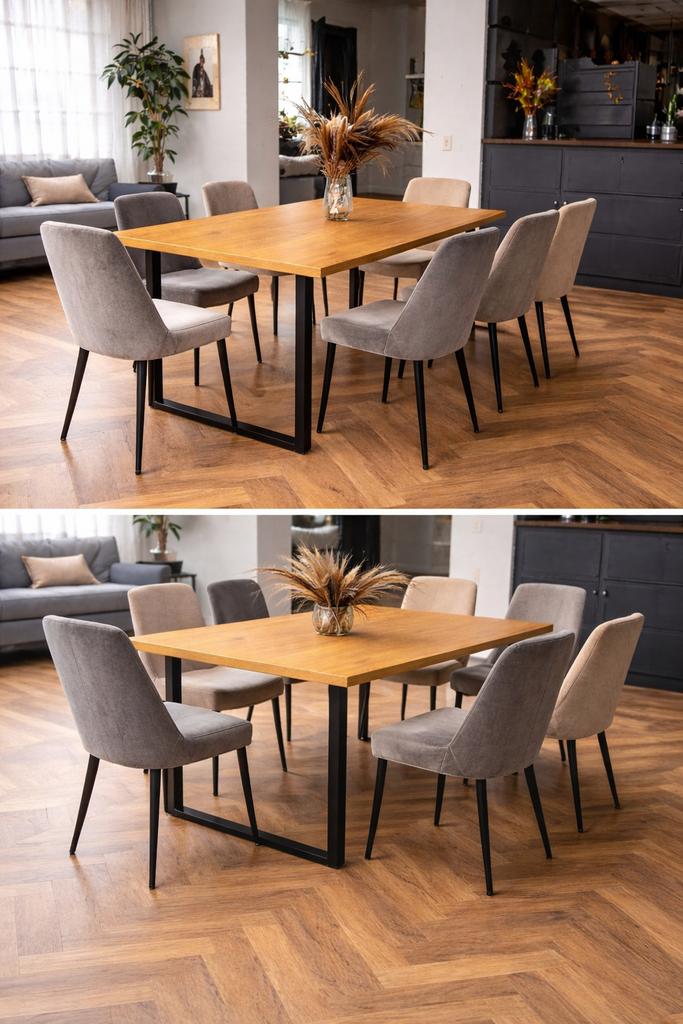 Prachtige landelijke eettafel, Huis en Inrichting, Ophalen, 50 tot 100 cm, Zo goed als nieuw, Vijf personen of meer