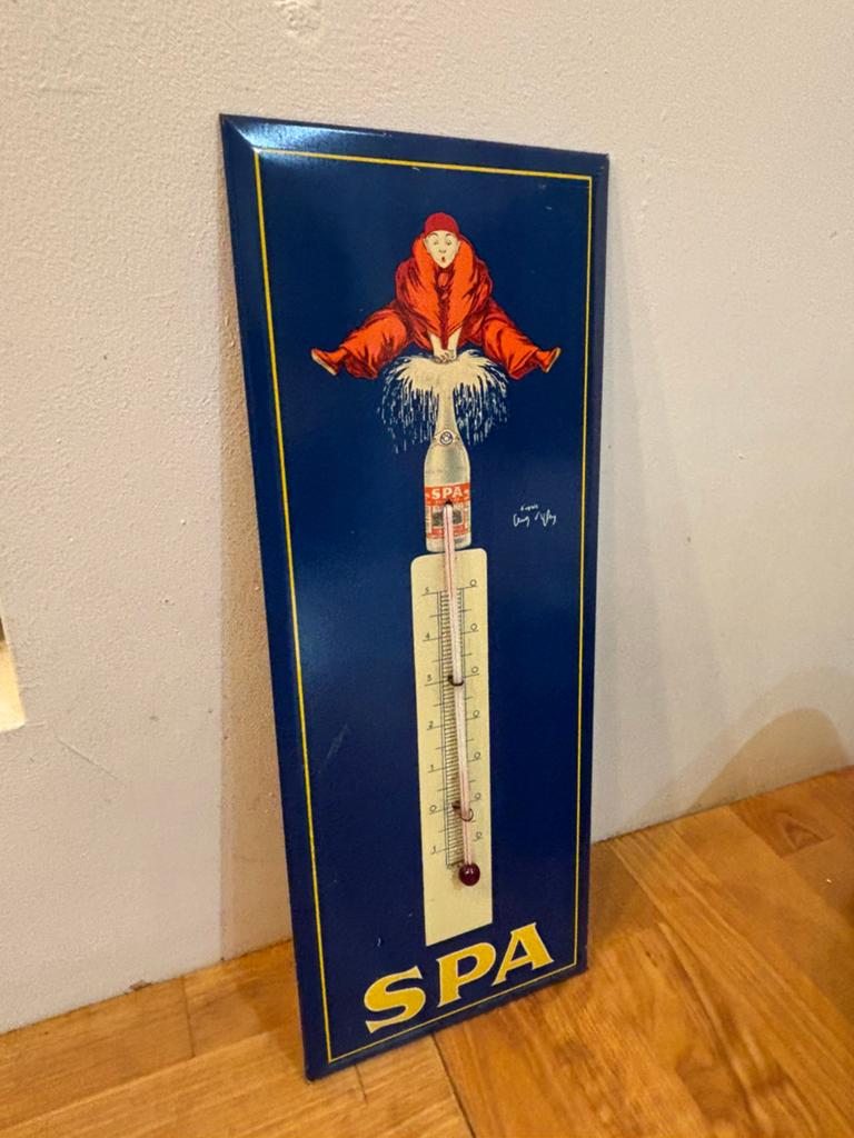 Oud reclamebord spa reine 1954, Enlèvement ou Envoi, Utilisé, Panneau publicitaire
