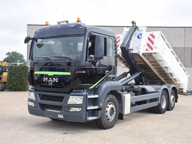 MAN TGS 26.360 + Meiller hooklift RK20.65 (bj 2011), Auto's, Vrachtwagens, Automaat, Euro 5, MAN, Bedrijf