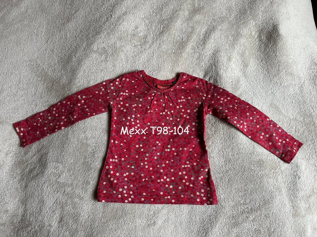 Mexx donkerrood t-shirt T98-104 in uitstekende staat, Kinderen en Baby's, Kinderkleding | Maat 98, Ophalen of Verzenden, Gebruikt