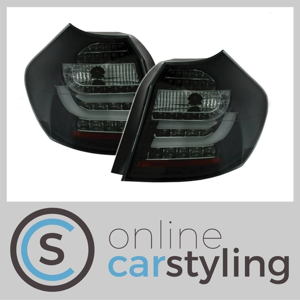 LED Achterlichten BMW 1-Serie E81 / E87 Zwart Lightbar Desig, -, -, Nieuw, Ophalen of Verzenden