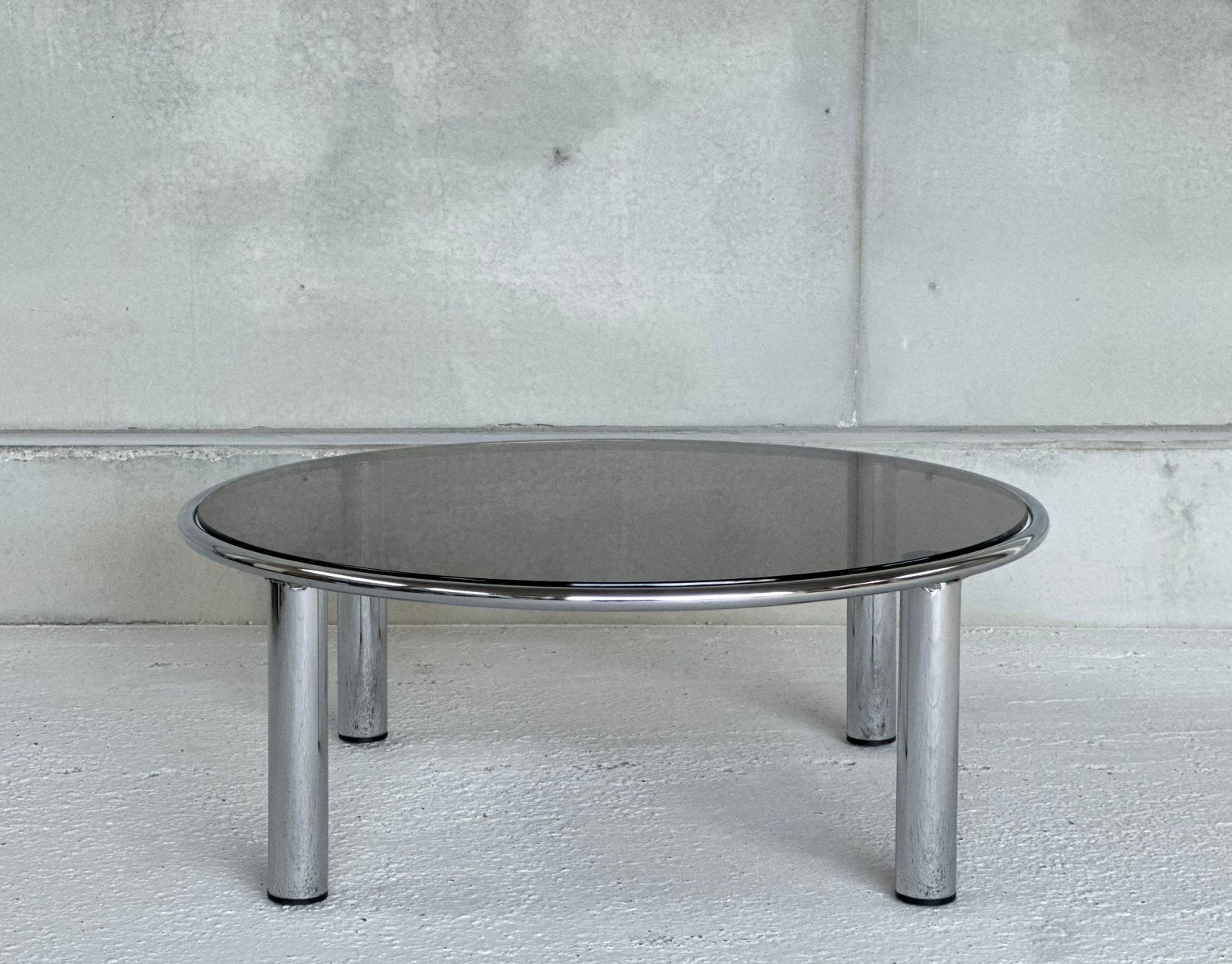 Vintage chroom coffeetable 1980s, Antiek en Kunst, Antiek | Meubels | Tafels, Ophalen