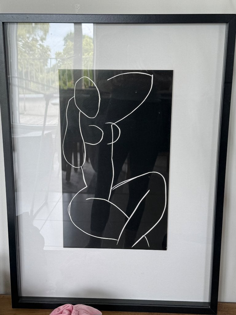 Tableau reproduction, Maison & Meubles, Enlèvement, Comme neuf, Tableau noir