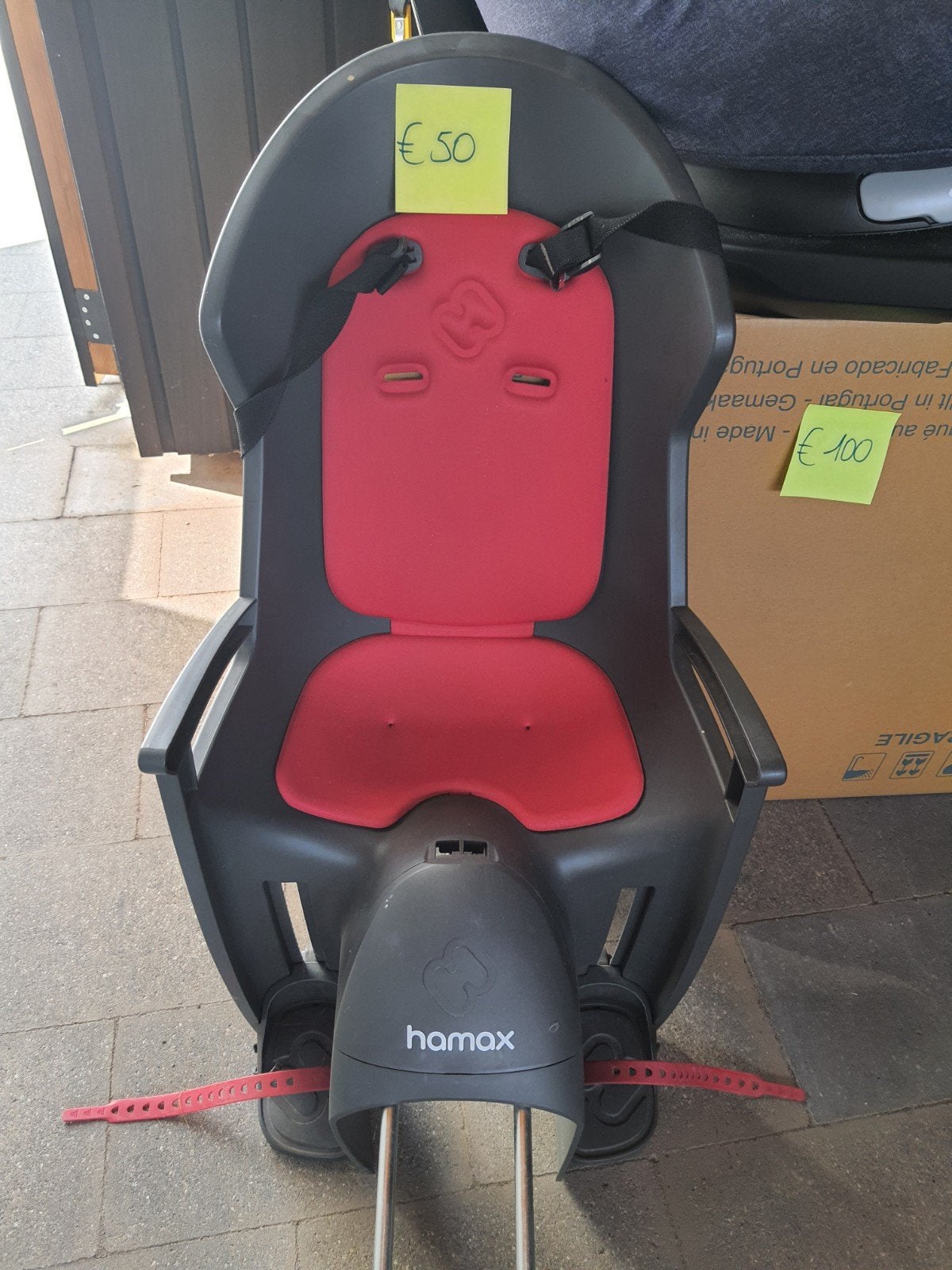 Hamax Amiga Kinderzitje Voor Fietsframe Transparant Max 22 k, Enlèvement