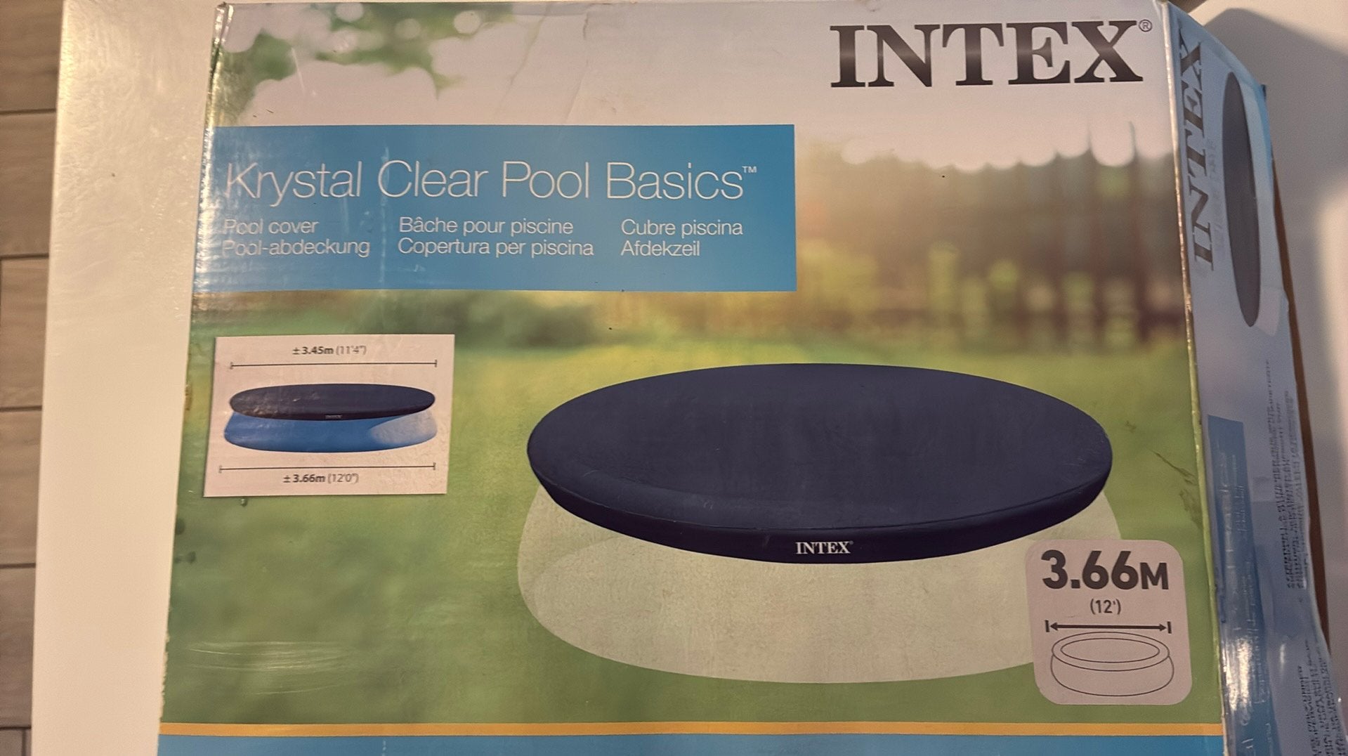 Bache pour piscine intex 3,66, Tuin en Terras, Ophalen of Verzenden, Zo goed als nieuw