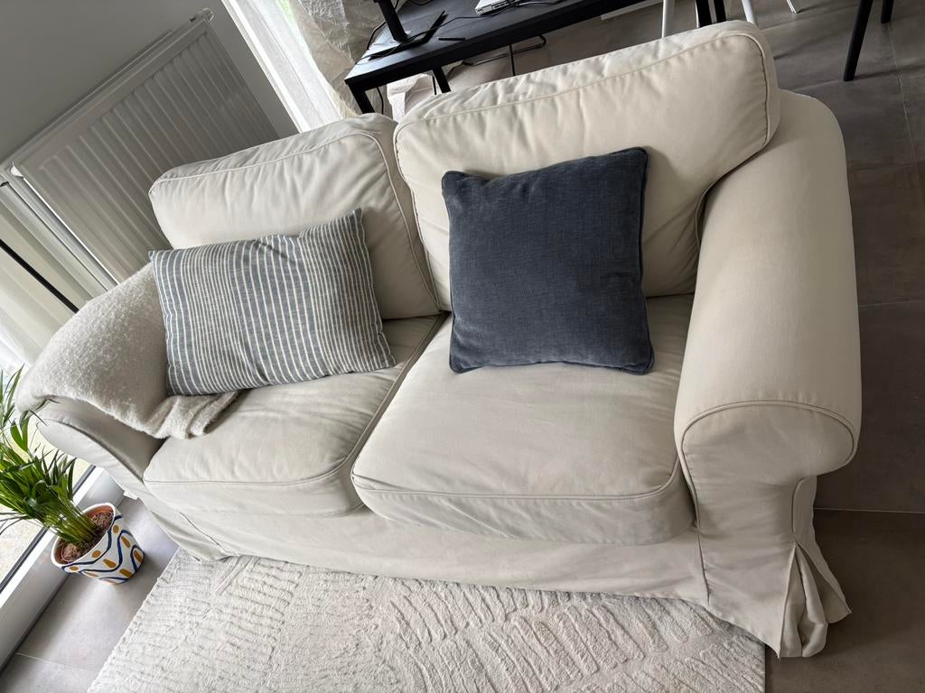 EKTORP Sofa, Huis en Inrichting, Ophalen, Gebruikt, Tweepersoons, Rechte bank