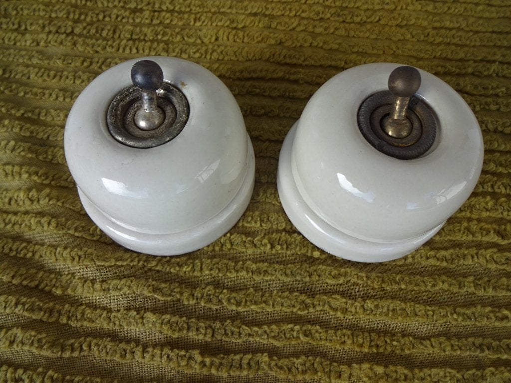 Porseleinen schakelaars, Doe-het-zelf en Bouw, Ophalen of Verzenden, Nieuw, Schakelaar