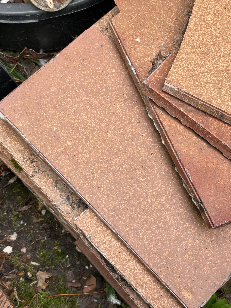 Gratis tegels oranje, Doe-het-zelf en Bouw, Ophalen, Gebruikt, Overige materialen, Vloertegels