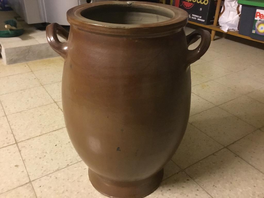 Keulse pot, Gebruikt, Rond, Balkon, Terracotta
