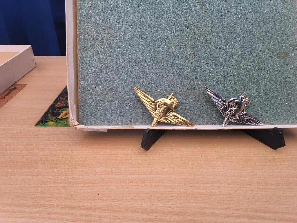 2 mutskentekens para commando genie, Verzamelen, Ophalen of Verzenden