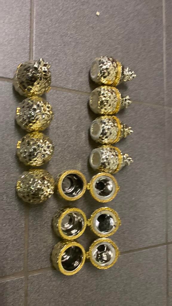 Set van 11 decoratieve ananasdoosjes, Ophalen of Verzenden, Zo goed als nieuw