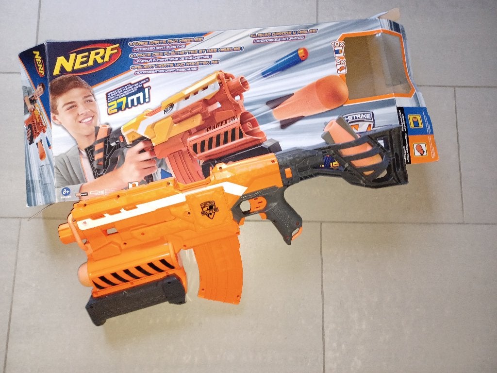 nerf geweer demolisher 2 in 1, Ophalen, Zo goed als nieuw