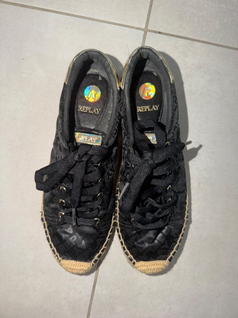 Basket Noir Replay, Ophalen of Verzenden, Zo goed als nieuw, Schoenen