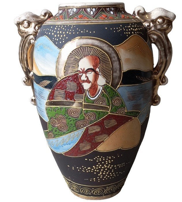 Vase Satsuma. Signé., Antiquités & Art, Enlèvement ou Envoi