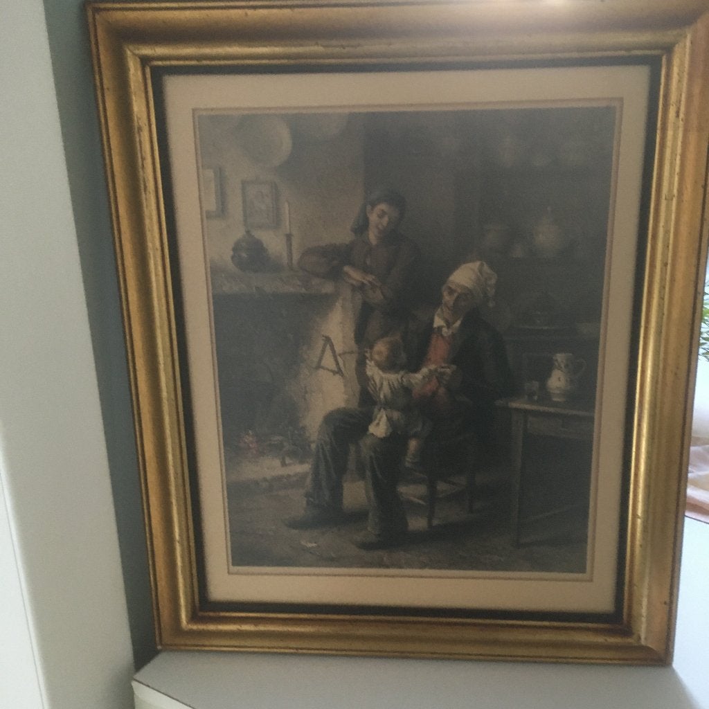 oude ets, Ophalen, Dagelijks leven, Ets, 50 cm
