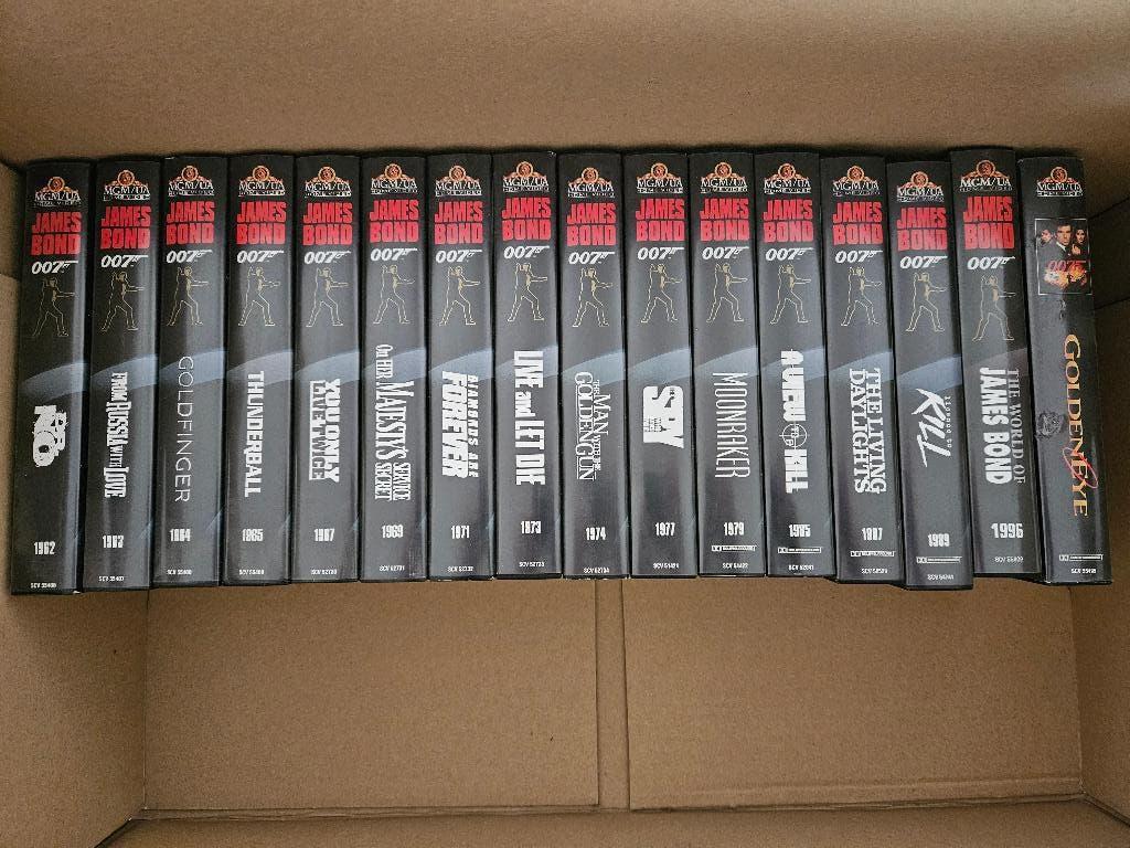 James Bond films op VHS., Enlèvement, Comme neuf, Film, Autres types