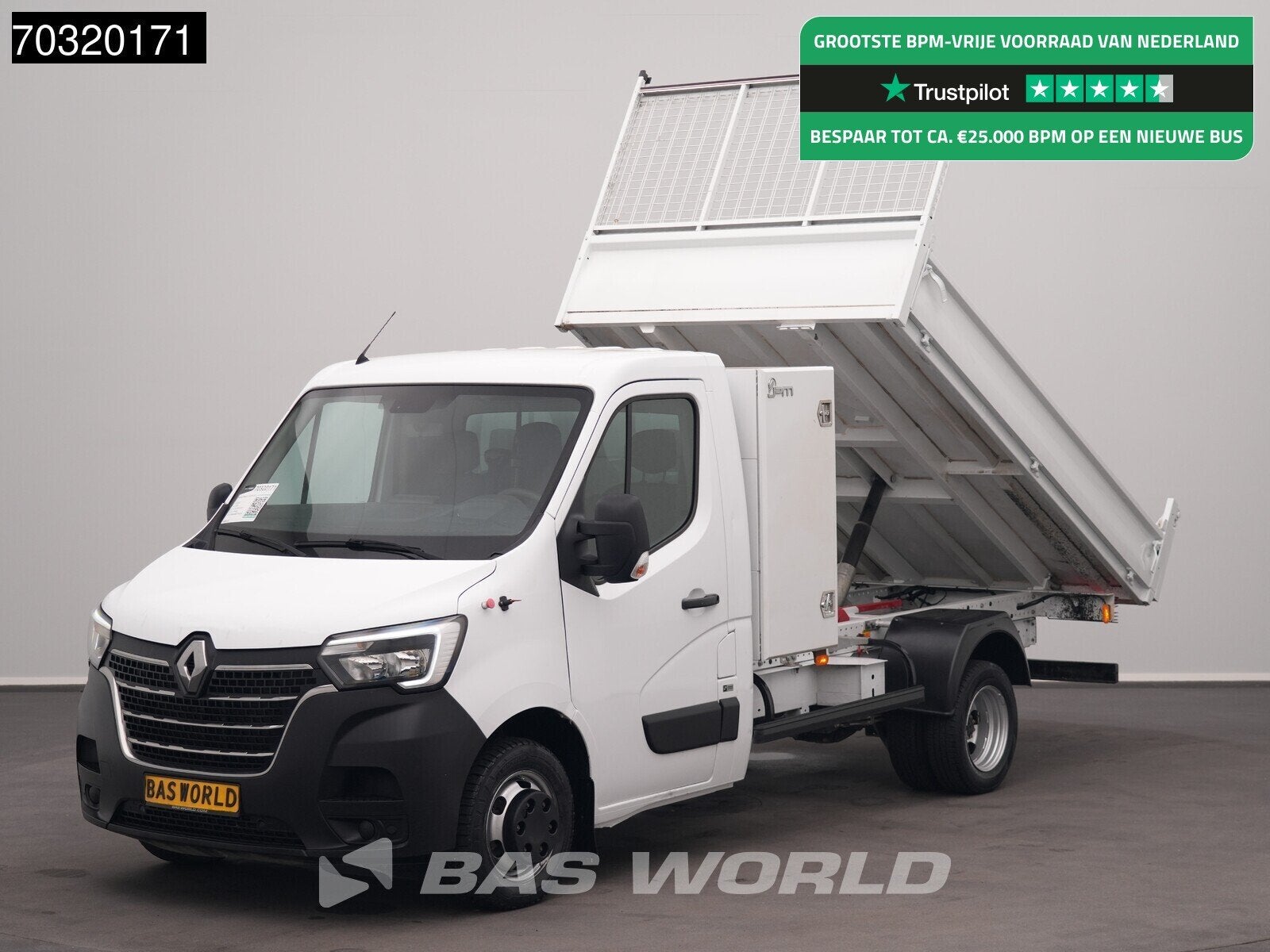 Renault Master 145PK Dubbellucht Kipper 3,5t Trekhaak Airco, Auto's, Bestelwagens en Lichte vracht, Gebruikt, 4 cilinders, Renault