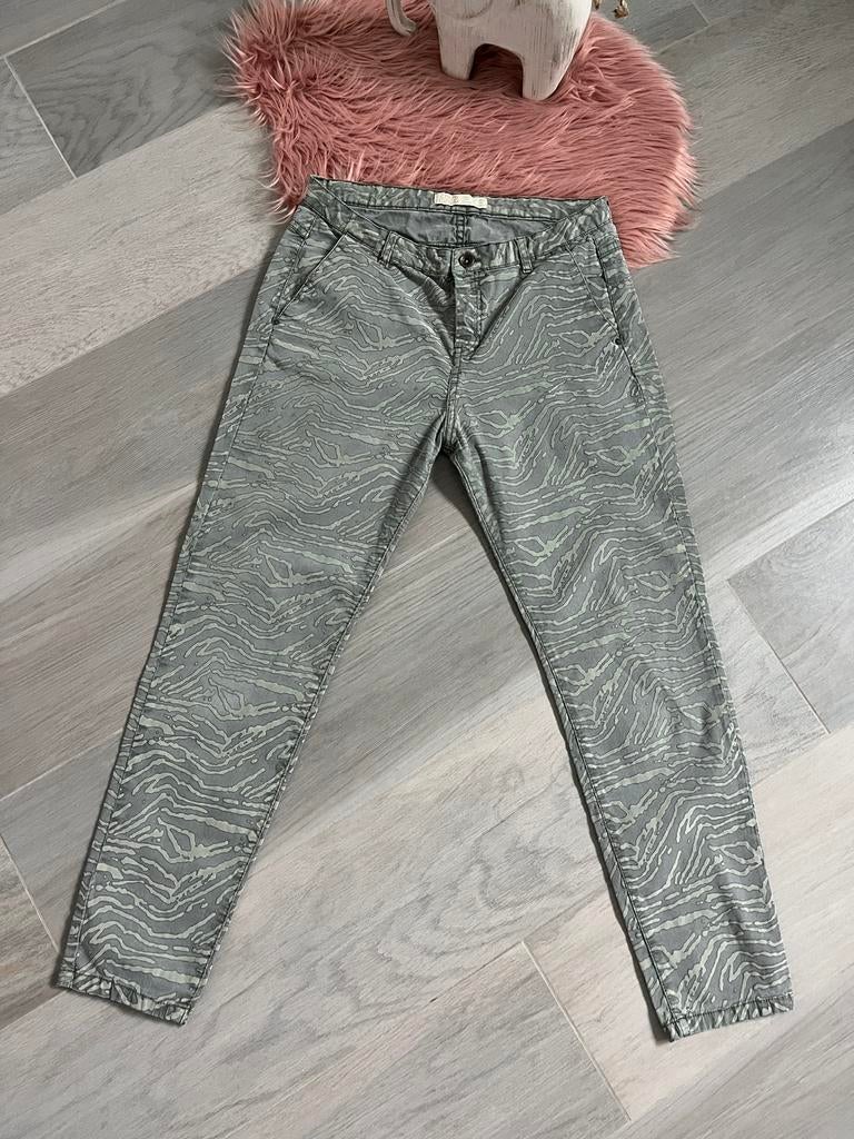Jeans met print, Kleding | Dames, Ophalen of Verzenden, Zo goed als nieuw, Maat 42/44 (L)