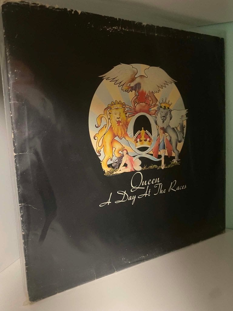 Queen – A Day At The Races -UK 1976, LP, Rock, Avec pochette intérieure, Utilisé