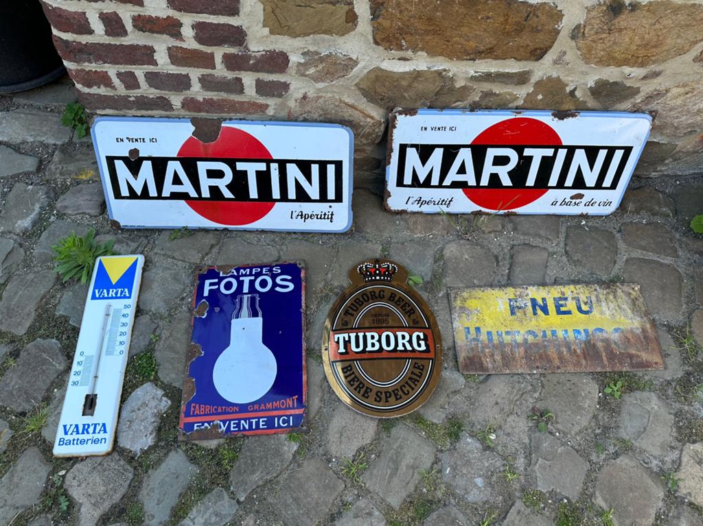 Plaques émaillées. Collections. Publicitaires., Enlèvement