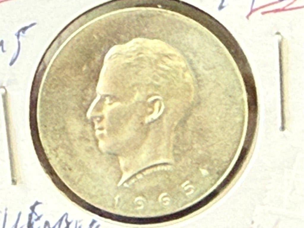 Médaille Roi Baudouin 1965, Timbres & Monnaies, Pièces & Médailles, Envoi
