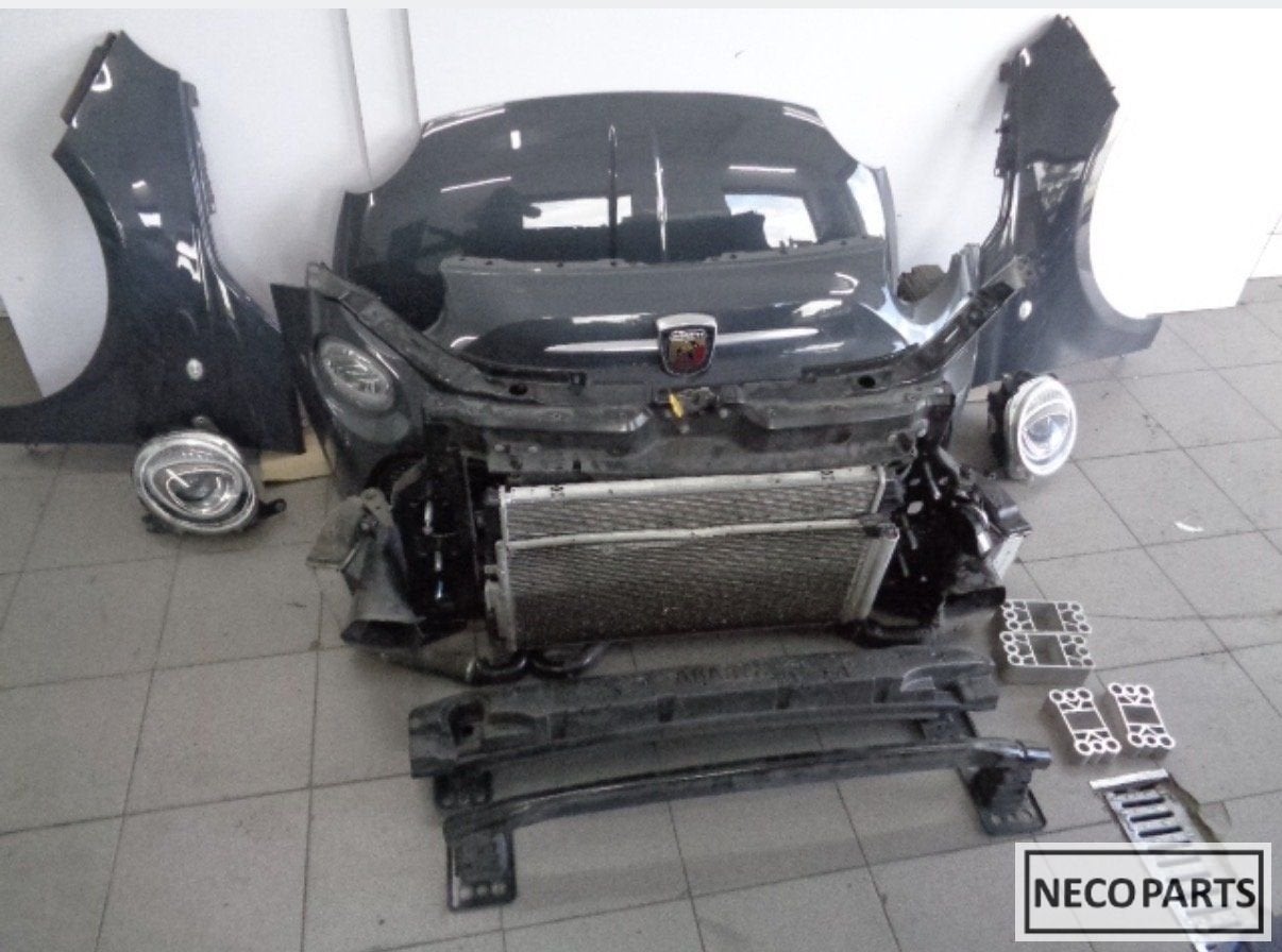 FIAT 500 FACELIFT 595 ABARTH VOORKOP BUMPER KOPLAMP MOTORKAP, Arrière, -, Haillon arrière, Utilisé