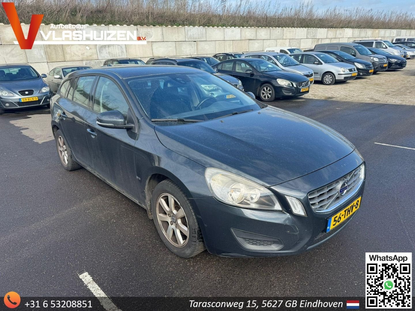 Volvo S60 1.6 T4 Kinetic | Leder | Cruise | Climate | Navi |, Auto's, Volvo, S60, Zwart, Start-stop-systeem, 152 g/km