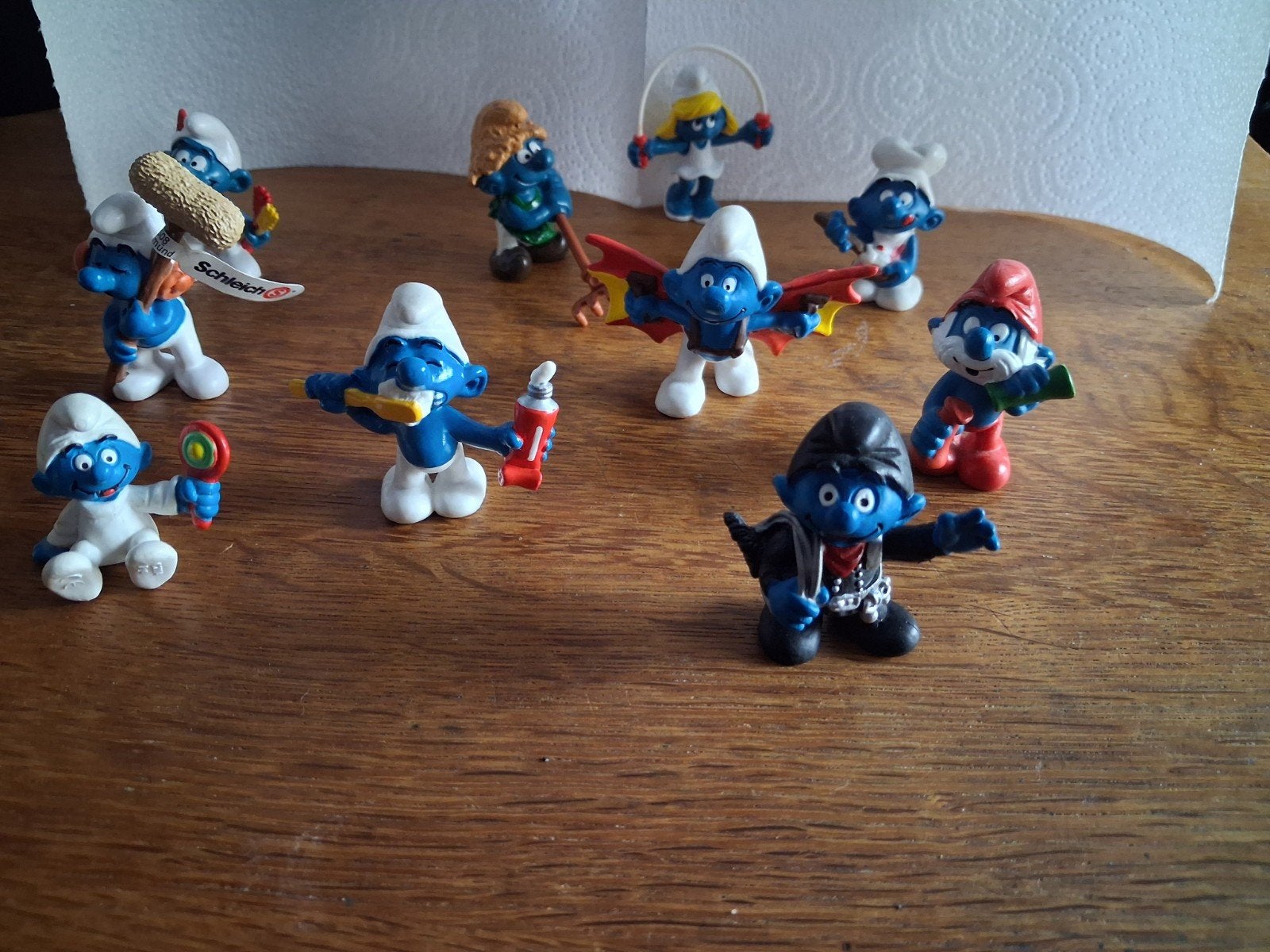lot van 10 mooie verschillende Smurfen, Verzamelen, Ophalen of Verzenden, Verschillende Smurfen