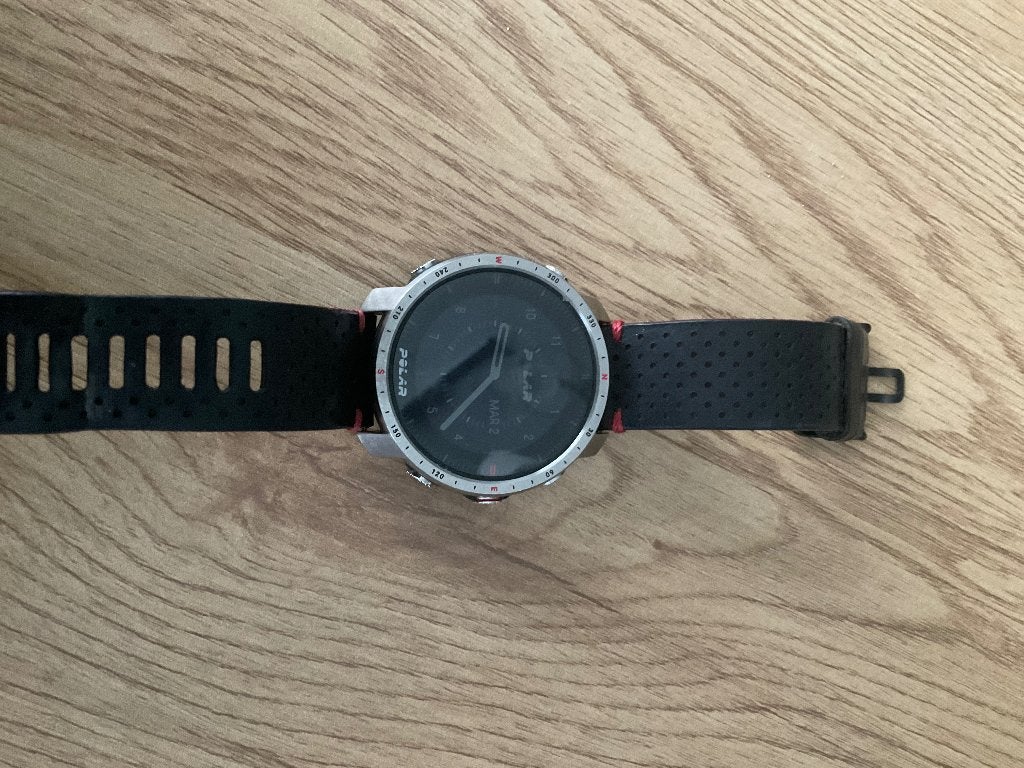 Montre polar Grit x pro titan, Ophalen, Gebruikt, Zwart, Waterdicht