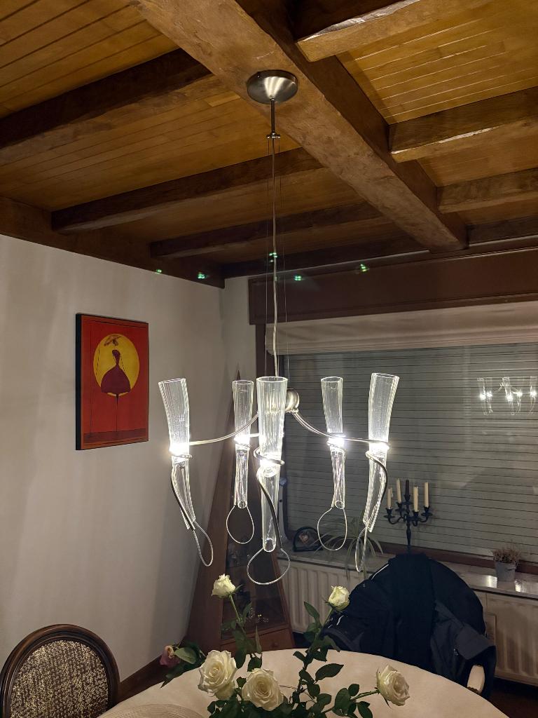 Lustre LED, Enlèvement, Utilisé, Verre