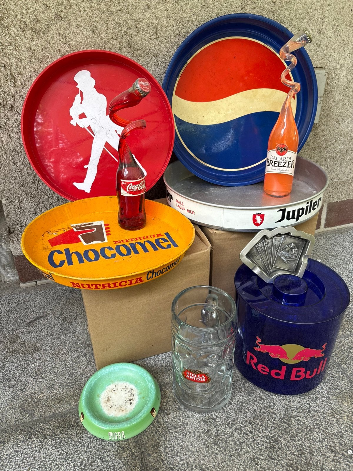 Lot voor mancave verschillende reclamemerken, Collections, Marques & Objets publicitaires, Enlèvement, Utilisé