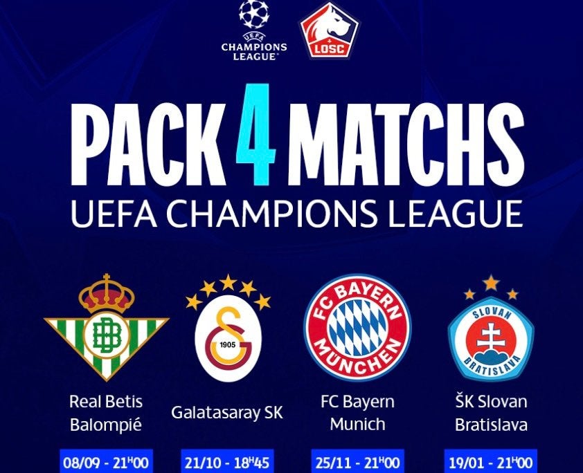 Lille - Galatasaray Bayern Munchen, Tickets & Billets