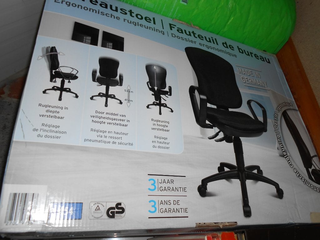Chaise de bureau, Gris, Enlèvement, Utilisé, Chaise de bureau