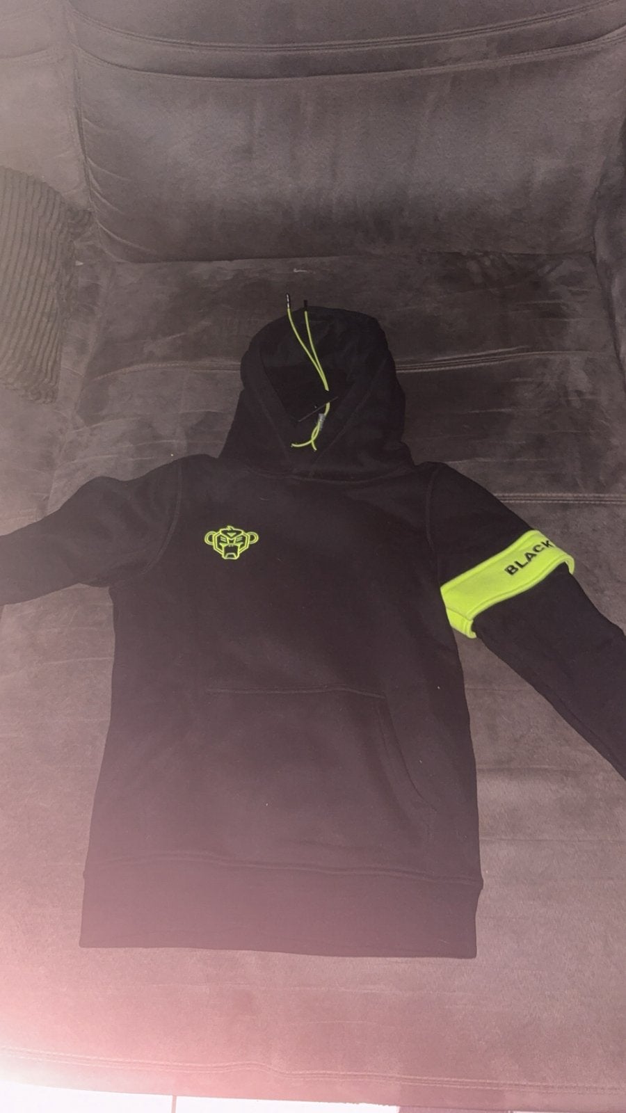 Black bananas trui zwart lime heren, Kleding | Heren, Truien en Vesten, Verzenden, Nieuw, Maat 46 (S) of kleiner, Zwart