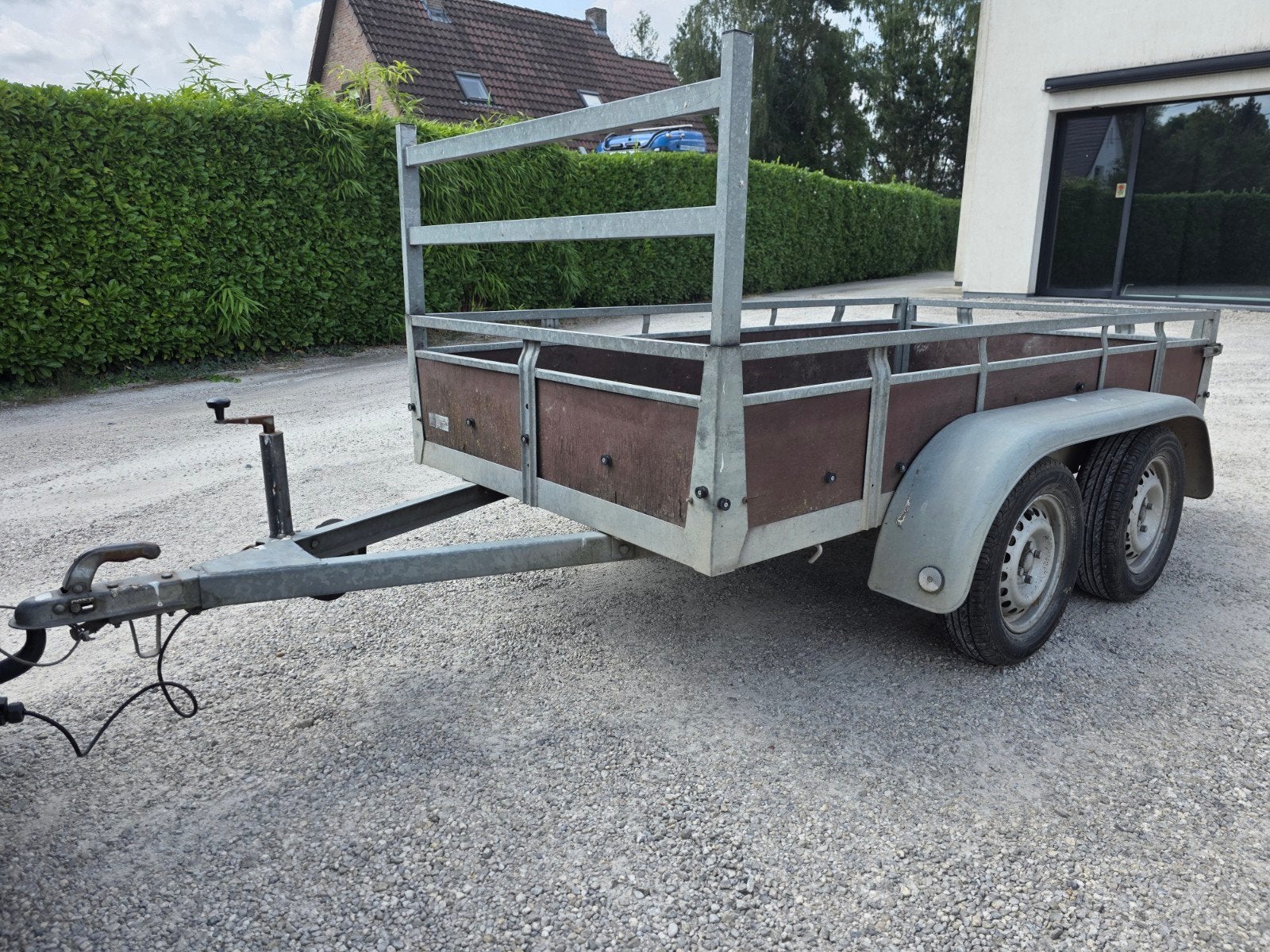 aanhangwagen, Ophalen, Gebruikt